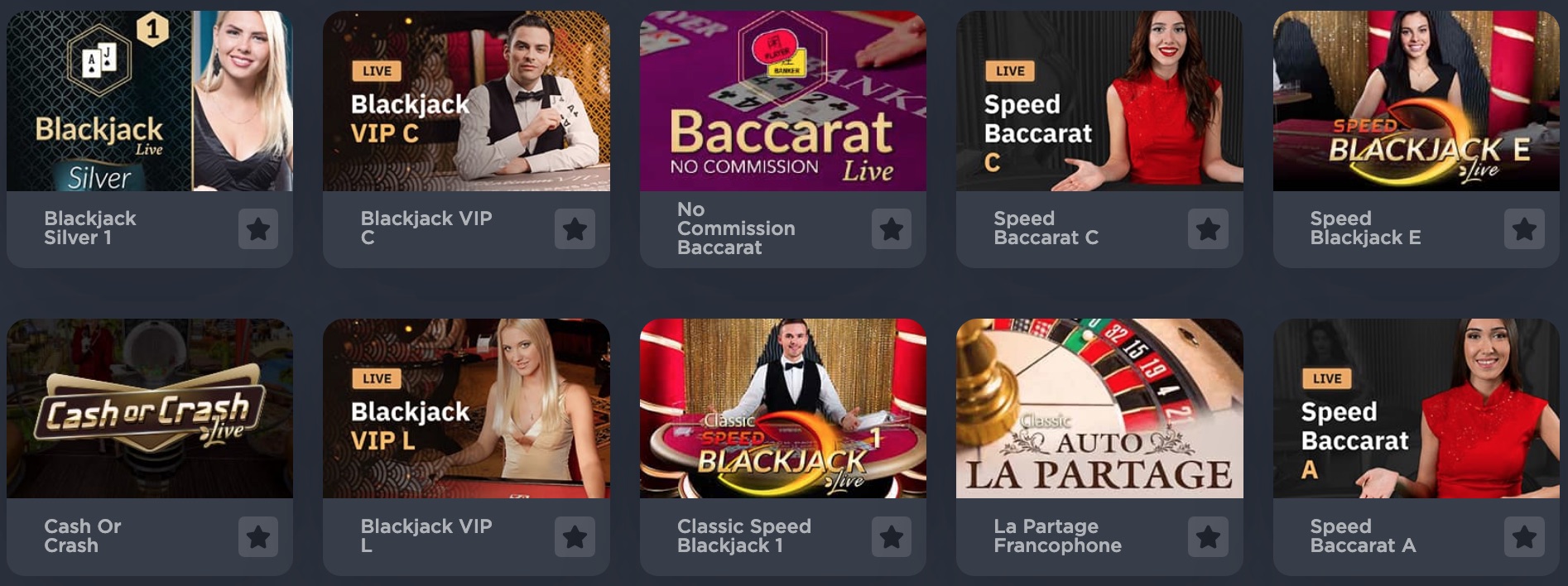 Calibry Spel Live Casino