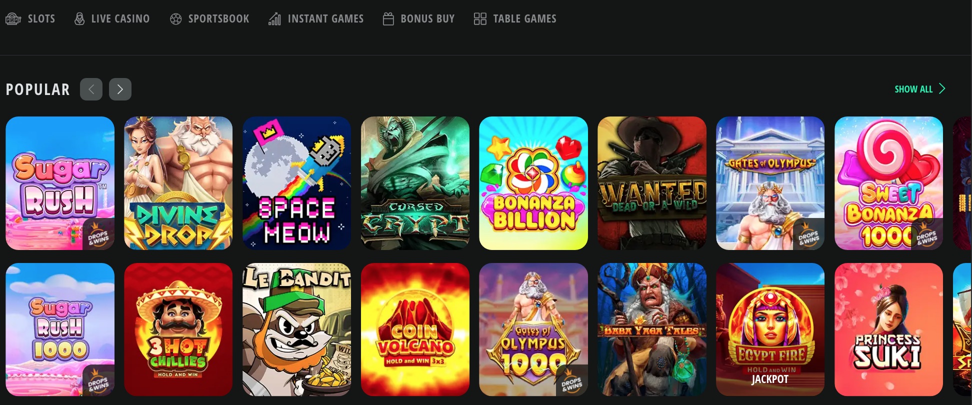 Juegos de casino Drip