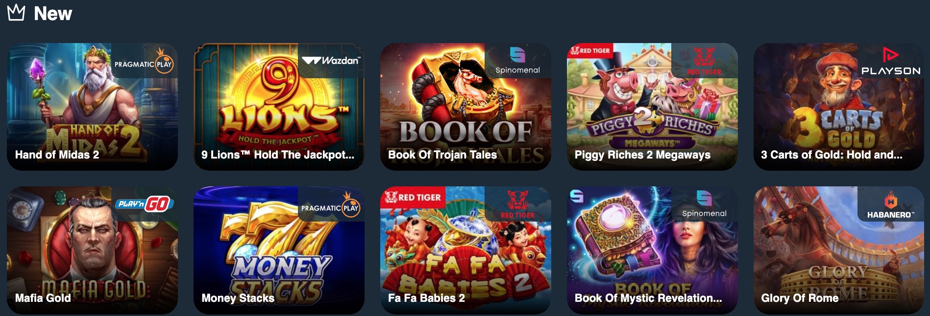 Nuevos juegos de casino Gama