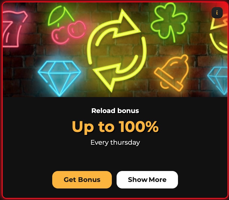 Loft Casino reload bonus