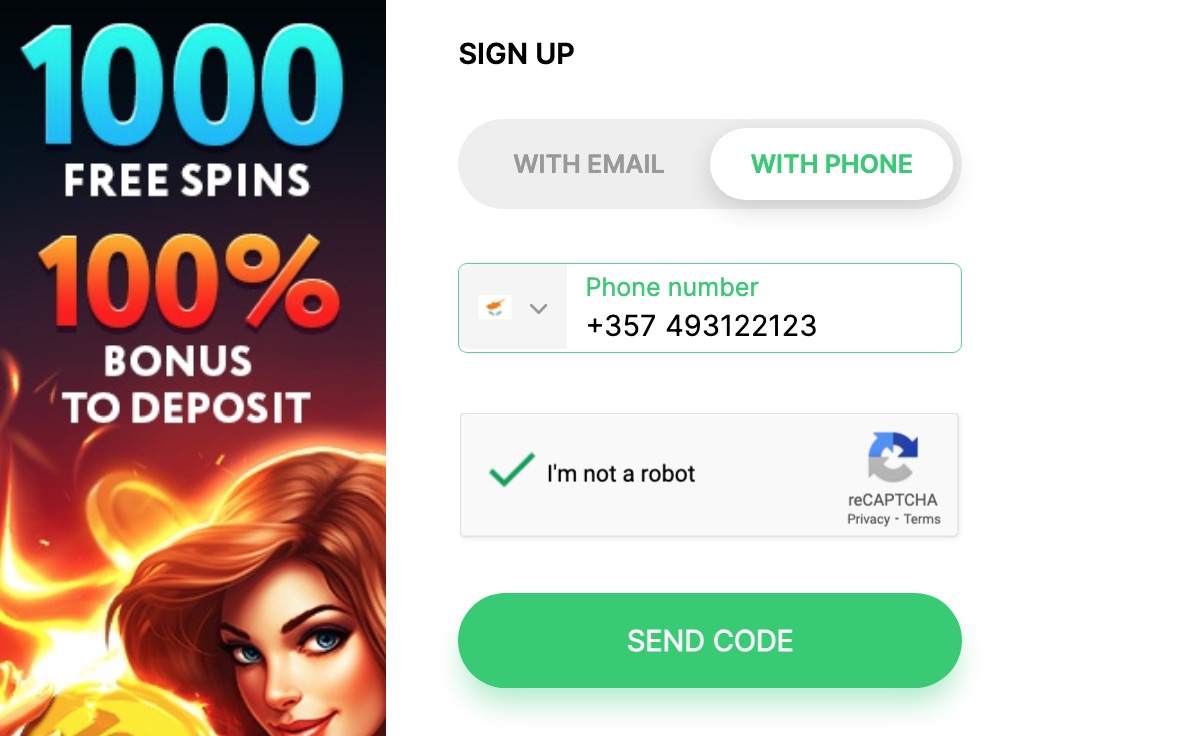 Pokerdom Registration by Phone Number