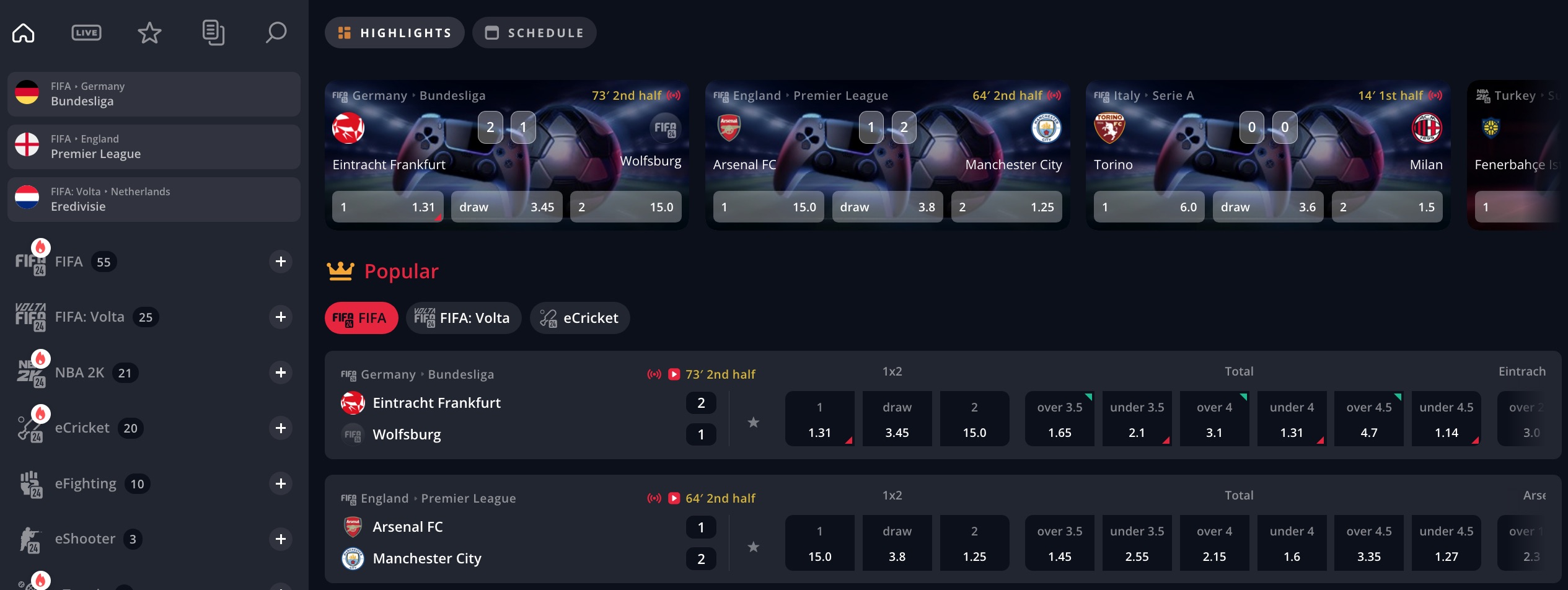 Scommesse sportive virtuali su Strada