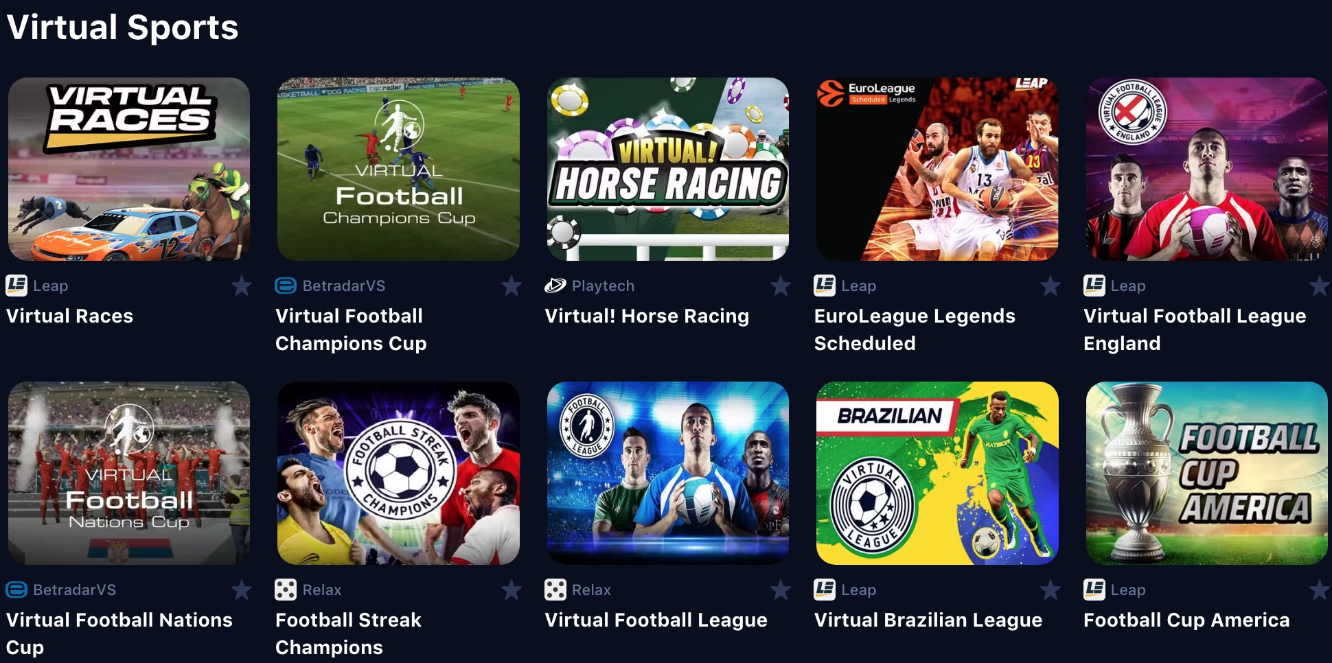 1win Casino Virtualni športi