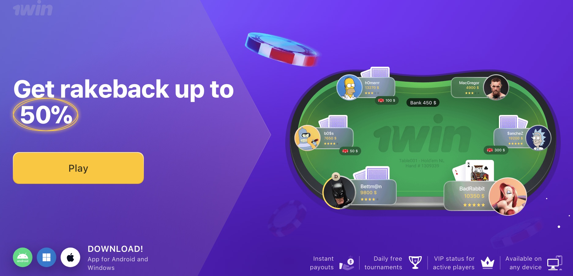 1Win Casino-da poker