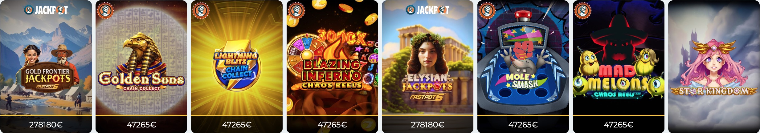 Alexander Casino Jackpots Games