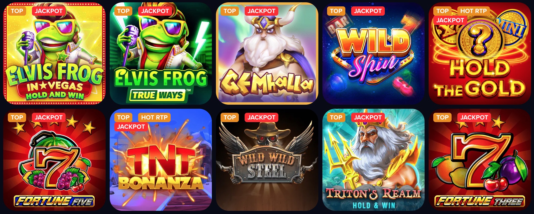 Juegos populares de Arlekin Casino