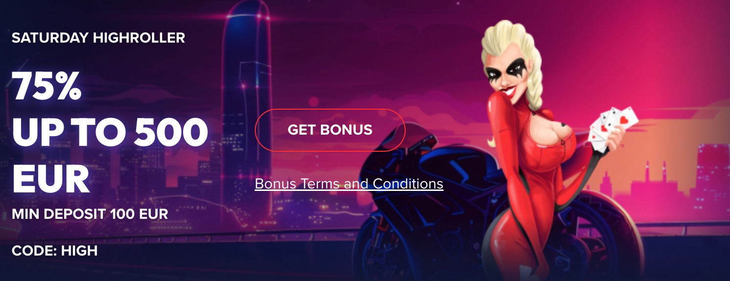 Arlekin Casino Lørdag Highroller Bonus