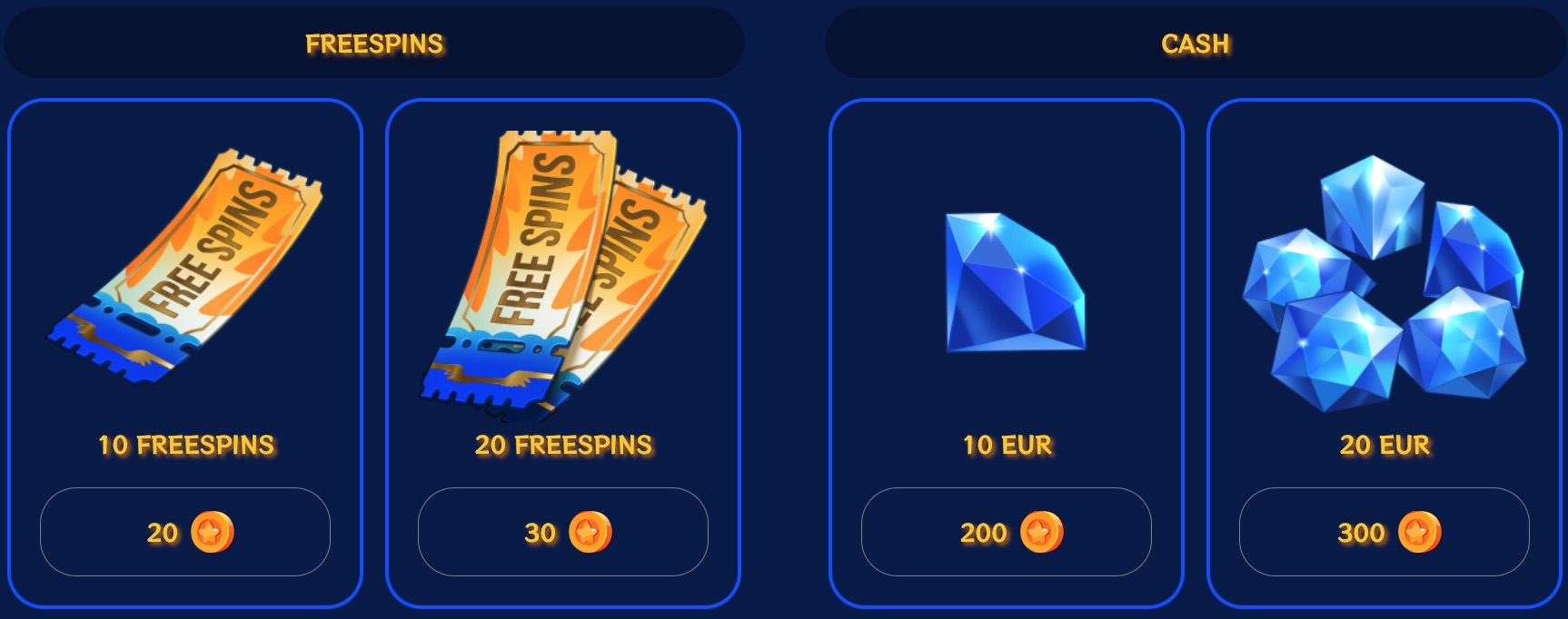 Negozio bonus al casinò Kakadu