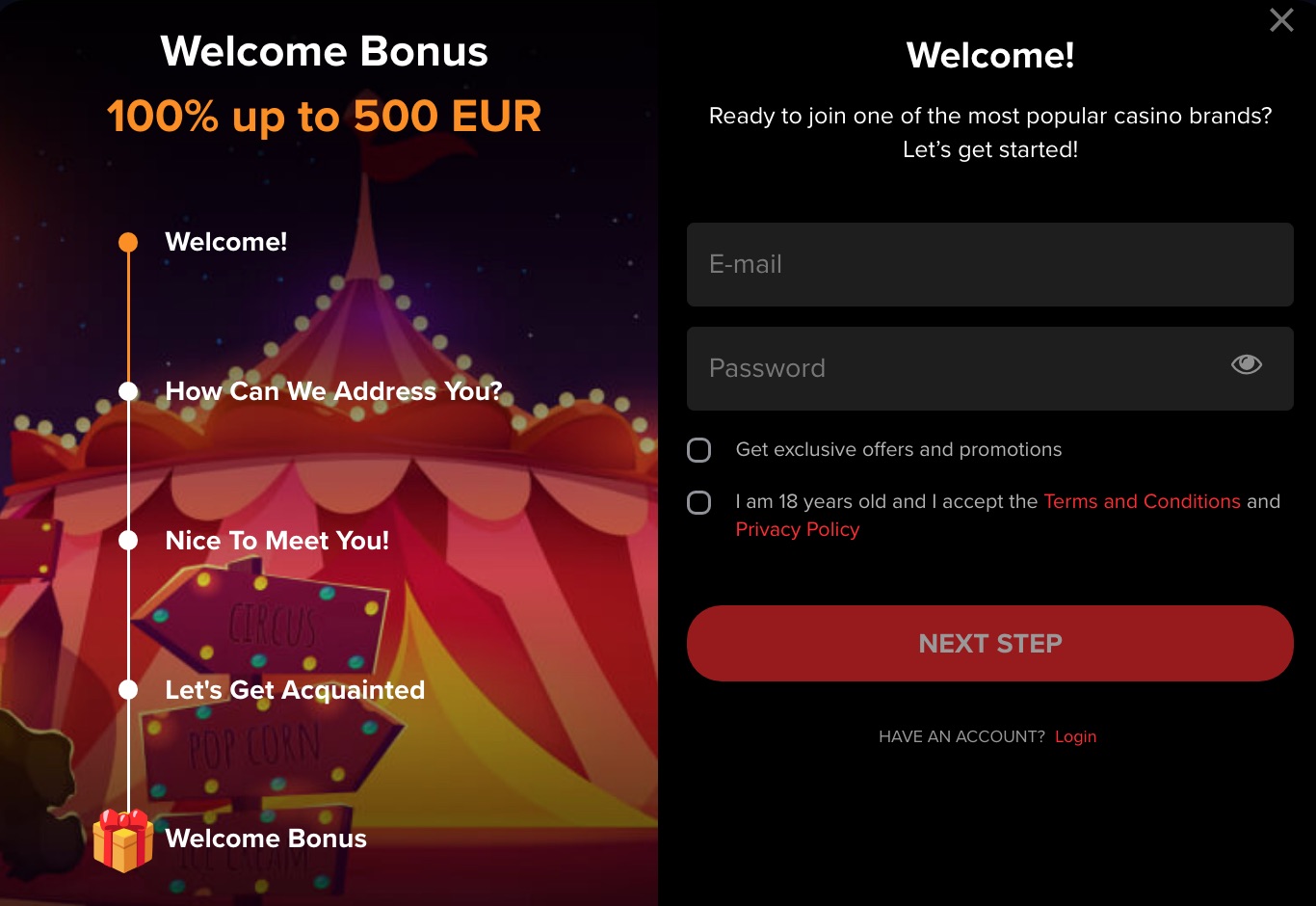 How to Register at Arlekin Casino