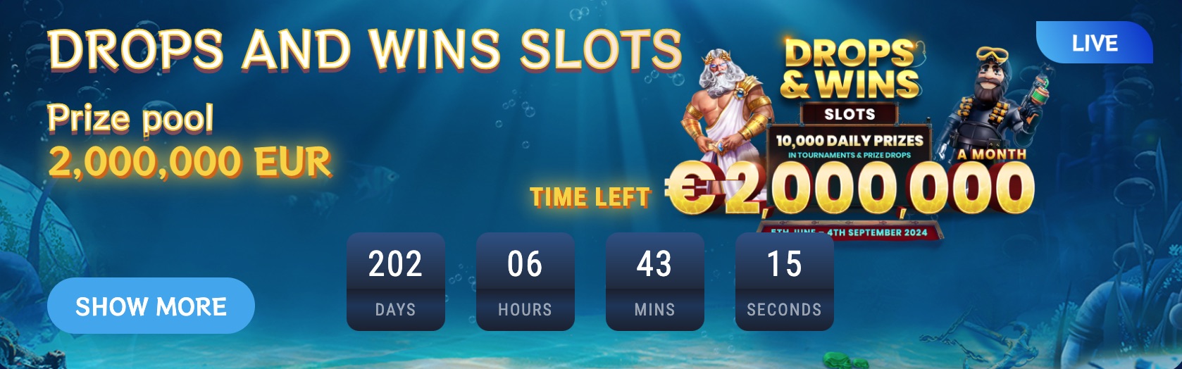 Kakadu Casino Drops & Wins Slots