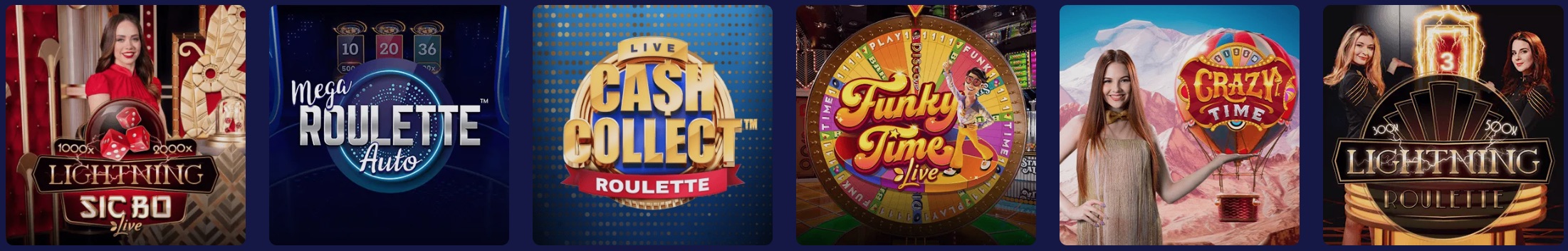 Juegos en vivo de Pinocasino