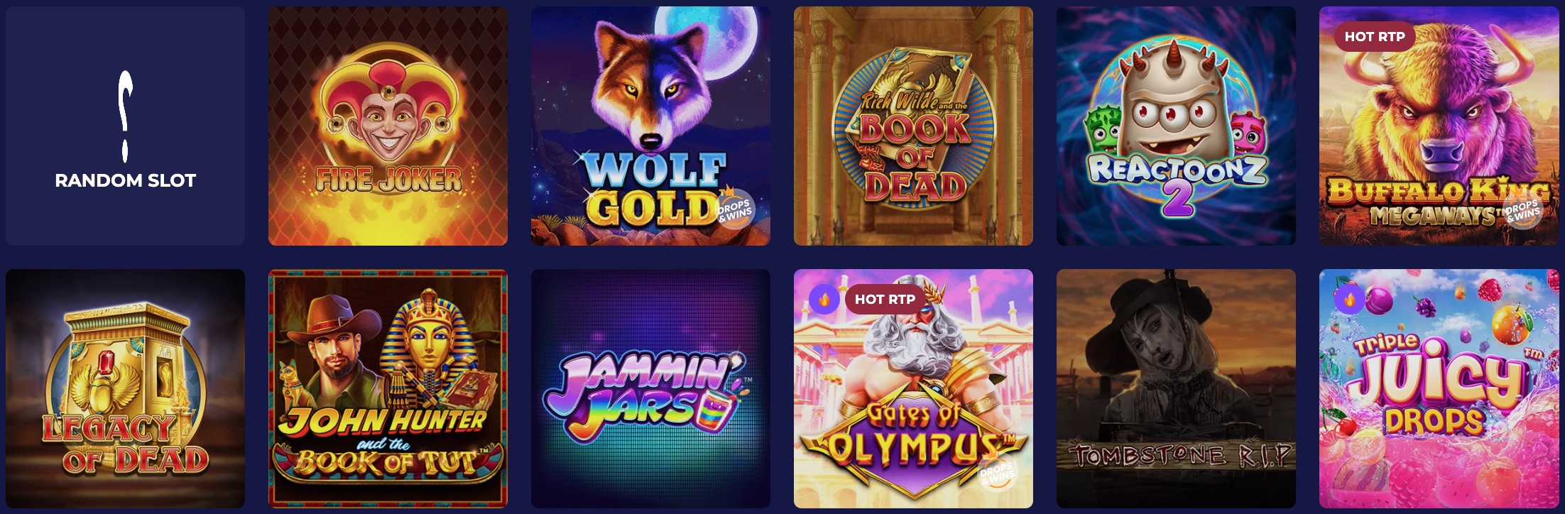 Jogos de Slots Pinocasino