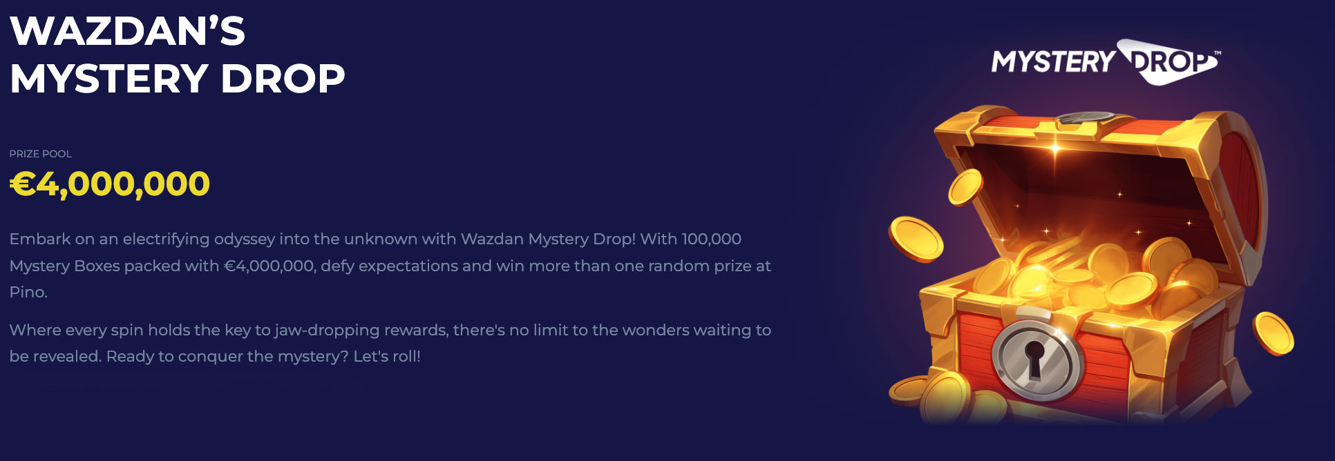 Pinocasino Wazdan's Mystery Drop Tournament