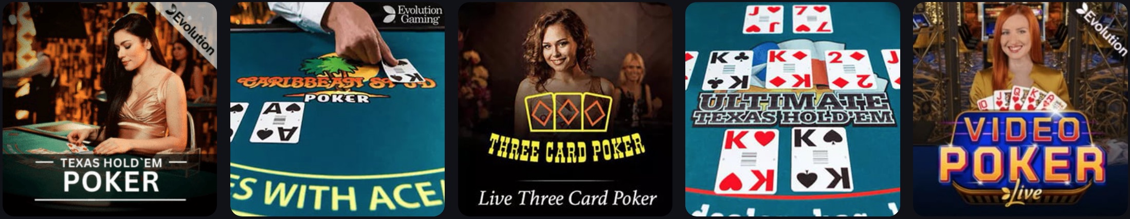 Canlı Casino Poker Oyunları