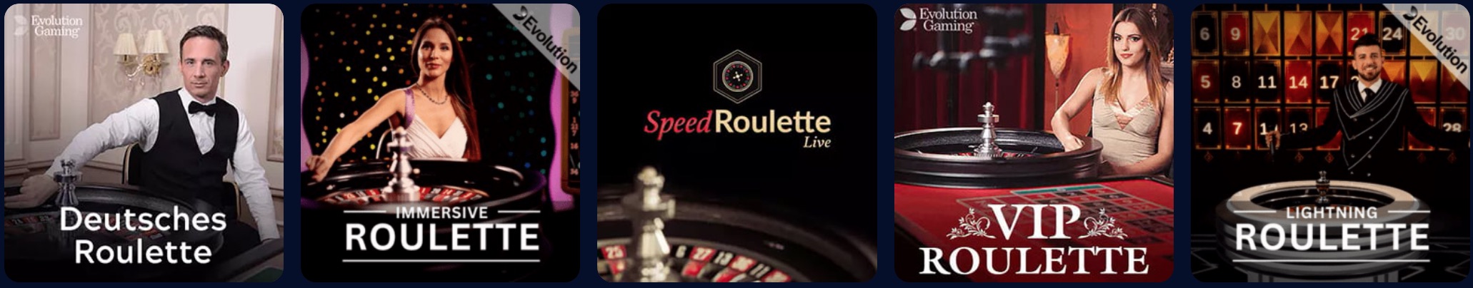 Juegos de Ruleta Caisno en Vivo