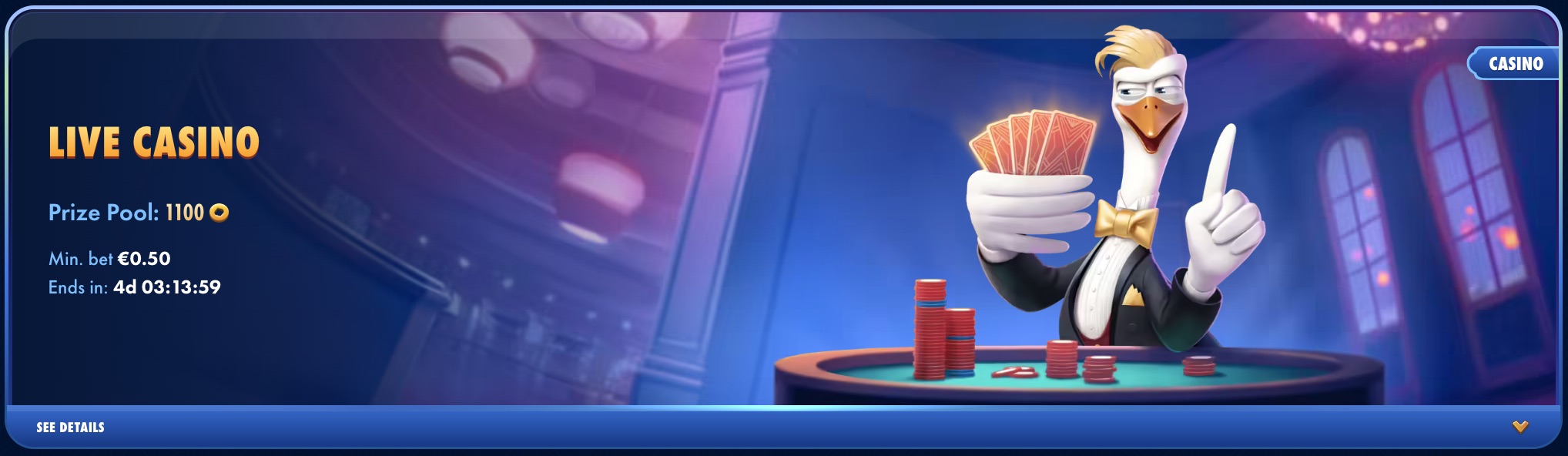 Wingaga Casino Live Casino Tournaments