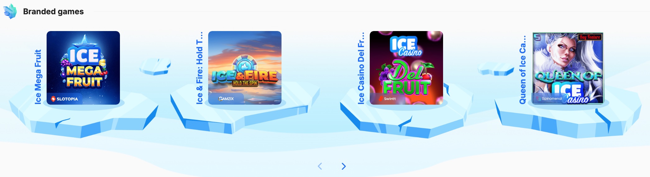 Ice Casino Markalı Oyunlar